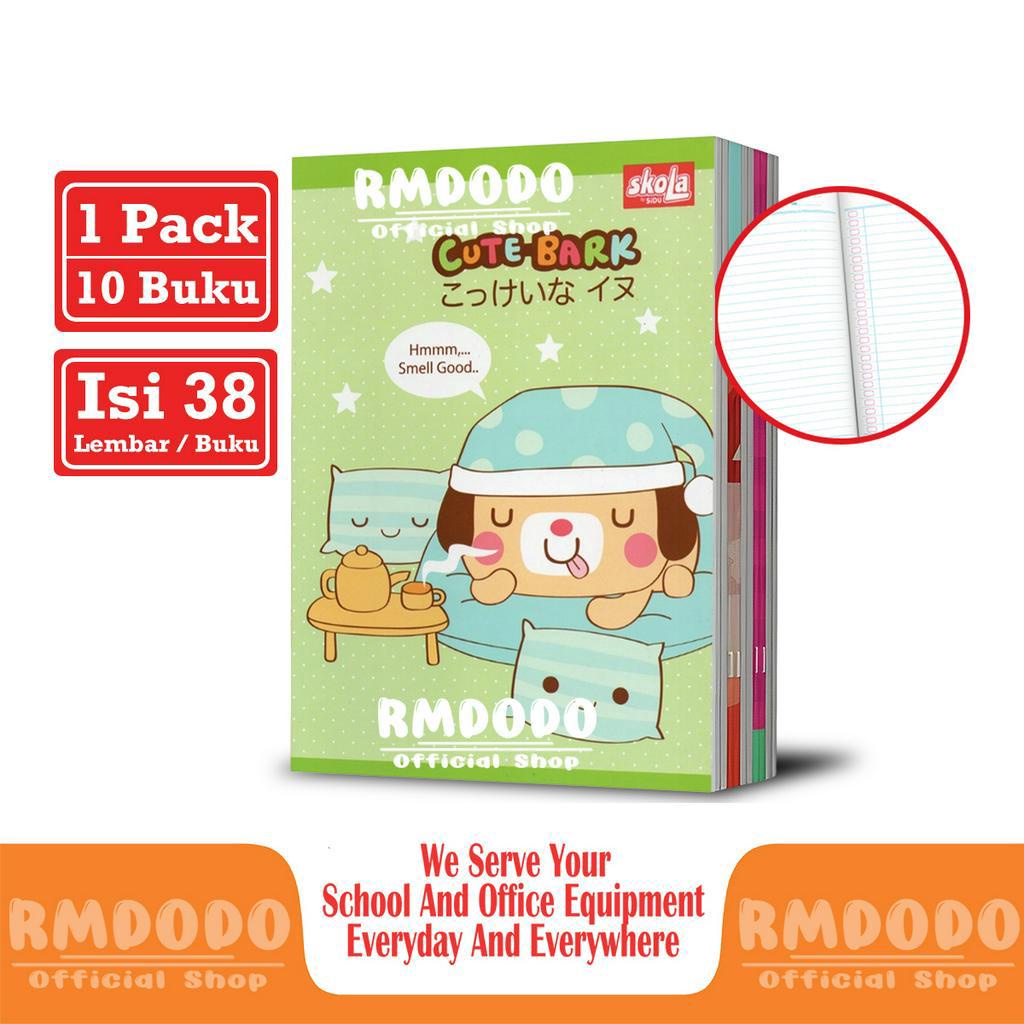 

Rmdodo - Buku Tulis Skola 38 Lembar Murah [1 Pack - 10 Pcs Buku] / Buku Tulis Sekolah Halus