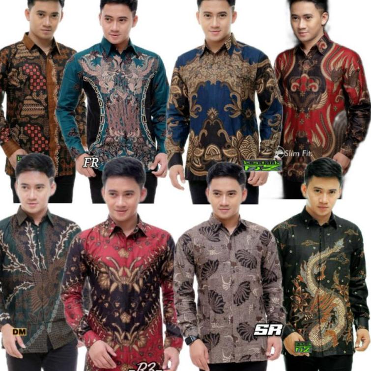 ゕ Baju Batik Pria Seragam Lengan Panjang ukuran Dewasa Jumbo ㅽ