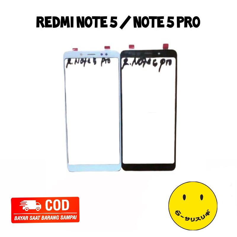 GLASS KACA LCD KACA DEPAN XIAOMI REDMI NOTE 5 - NOTE 5PRO ORI