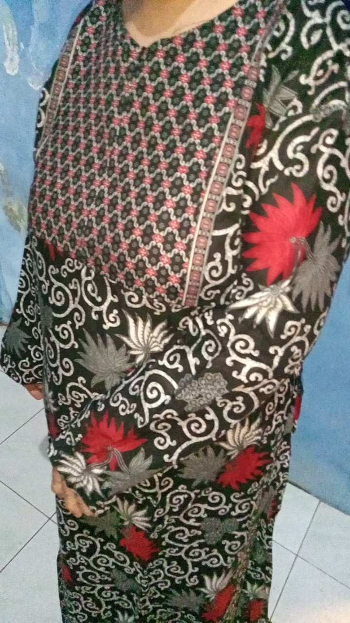 Ms Gamis Batik Sriwedari Maxi Katun Bumil Allsize Dan Jumbo