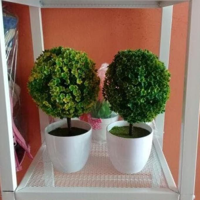 Bunga Bonsai  Artifisial Plus Pot  Tanaman Hias Pohon 