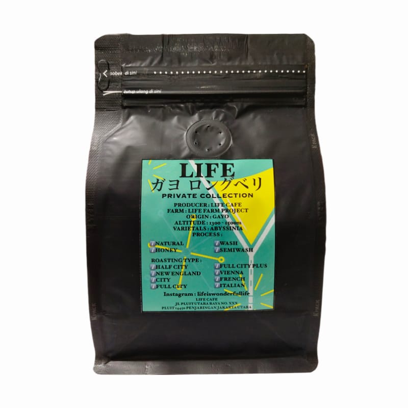 

Kopi LIFE Arabica Gayo Longberry