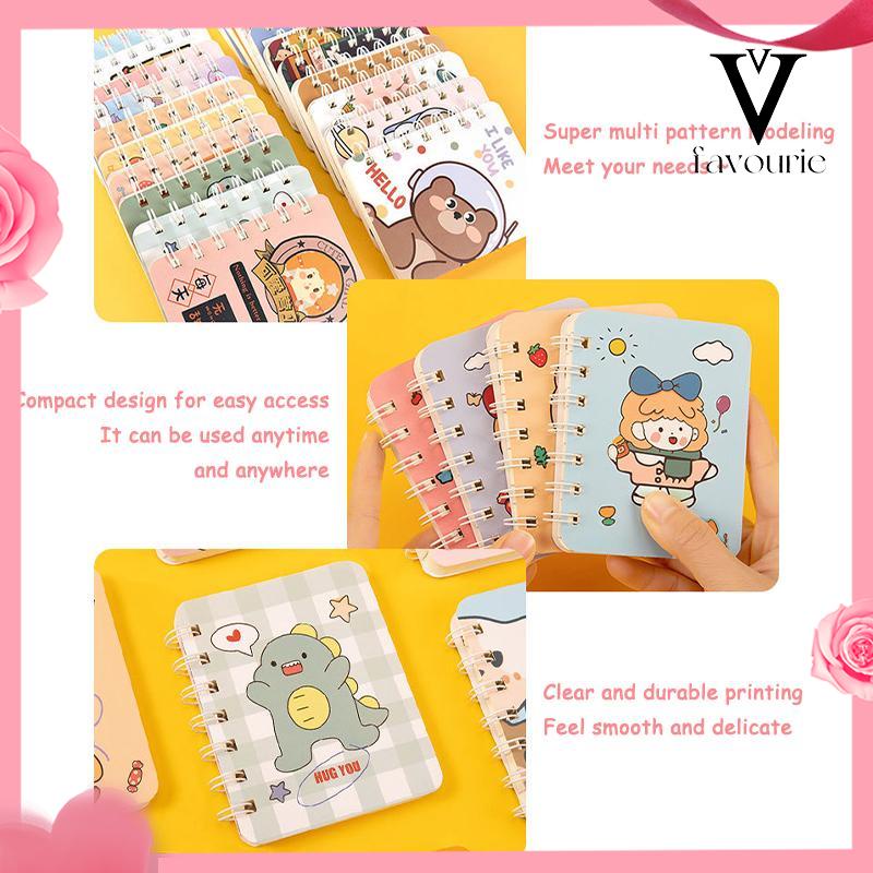 [COD]A7 Rollover Coil Buku Mahasiswa Saku Buku Kecil Mini Notebook Diary Portable Office Notepad-FA