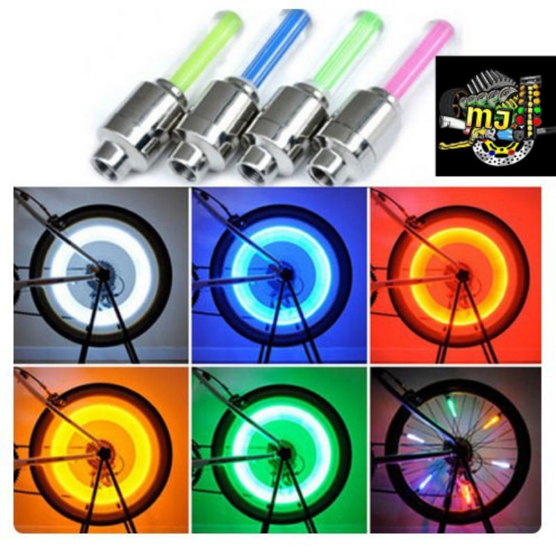 Tutup Pentil LED Ban Motor Mobil Sepeda Bike Car Tyre Neon Wheel LED