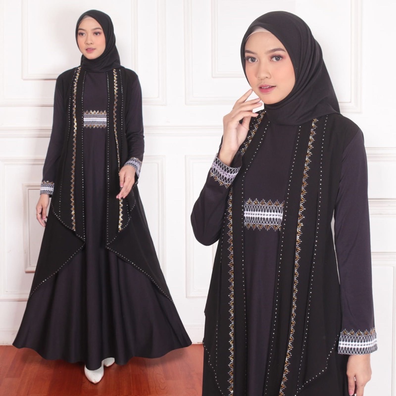RINA BUSANA - COD - Gamis Abaya Turky - Baju Abaya Hitam Arab - Gamis Abaya Turki Terbaru - Abaya Tu
