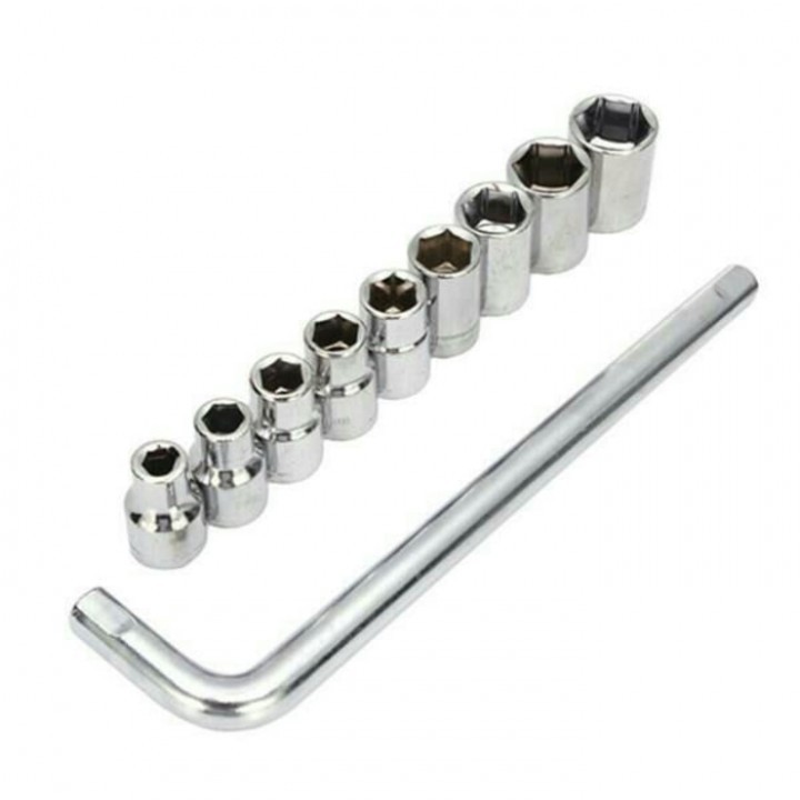 Kunci Sok Multiguna - Socket Wrench Set 10 in 1