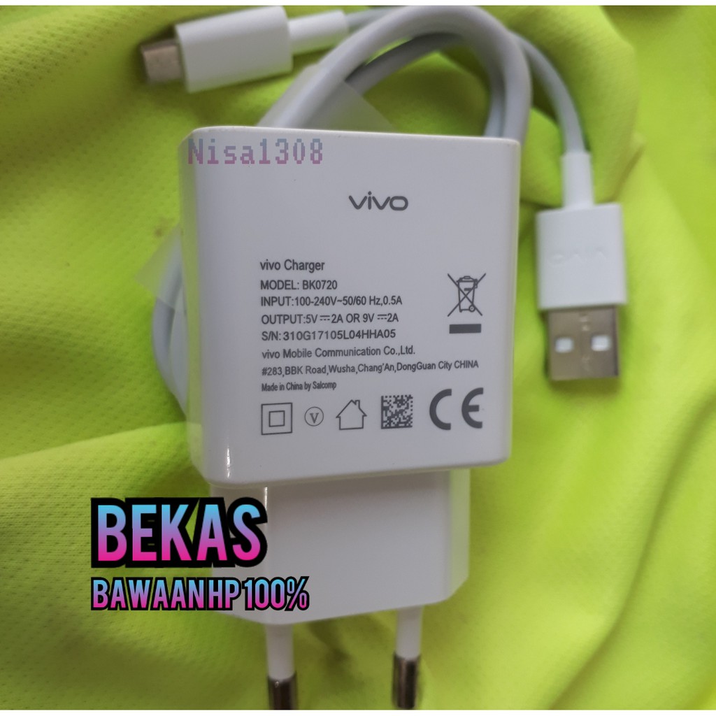 Charger vivo 18Watt V15 V11 Y17 original bawaan hp