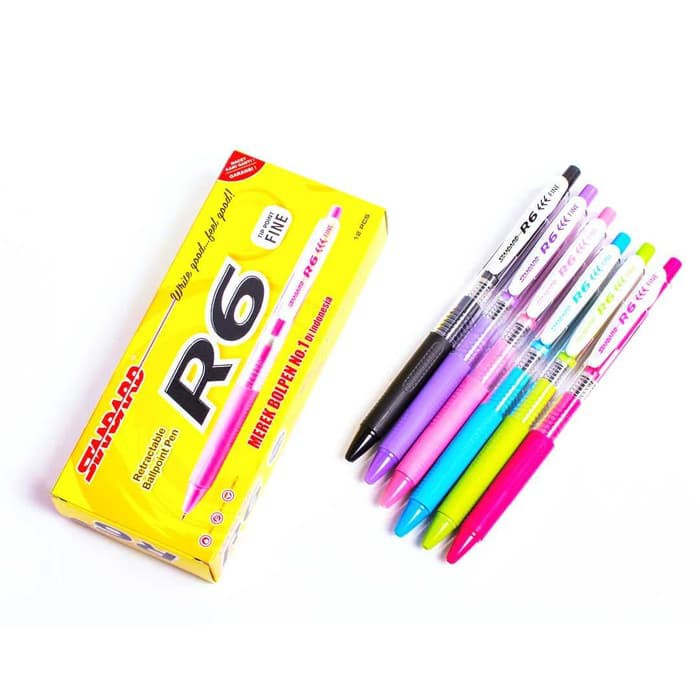 

( 3 pcs ) Bolpen Standard R6 0.6 Ballpoint Pulpen Standard Pen