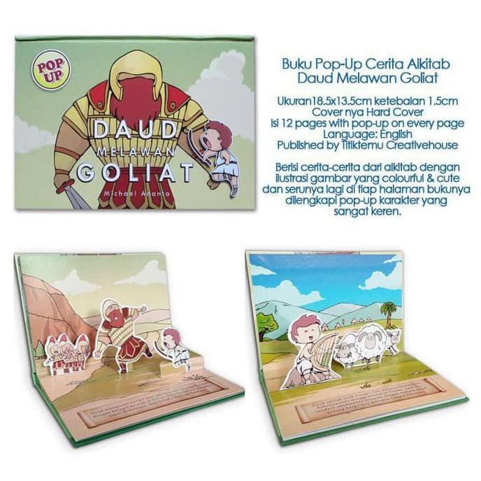 Buku Pop-Up Cerita Alkitab Daud Melawan Goliat BI820
