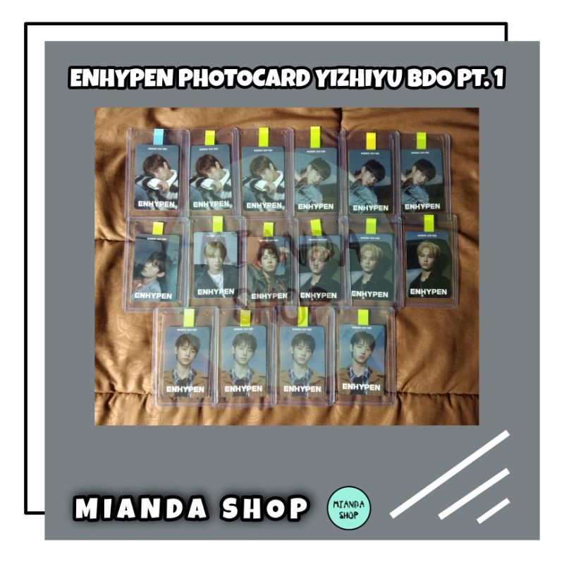 ENHYPEN PHOTOCARD YIZHIYU BDO PT. 1, 2, AND 3