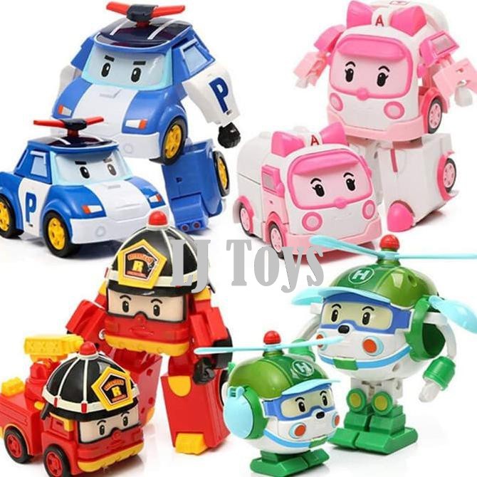 MAINAN FIGURE ROBO CARRPOLI ROBOT TRANSFORMER MAINAN ANAK - 868