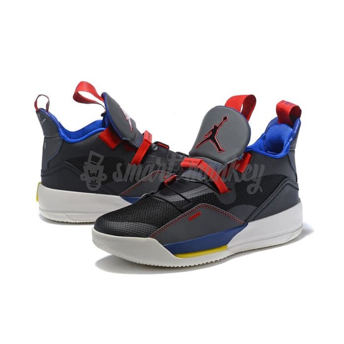 School Xxxpf - Jual Termurah Nike High Air Jordan 33 XXXIII Black Smoke Grey Red White  Original | Shopee Indonesia