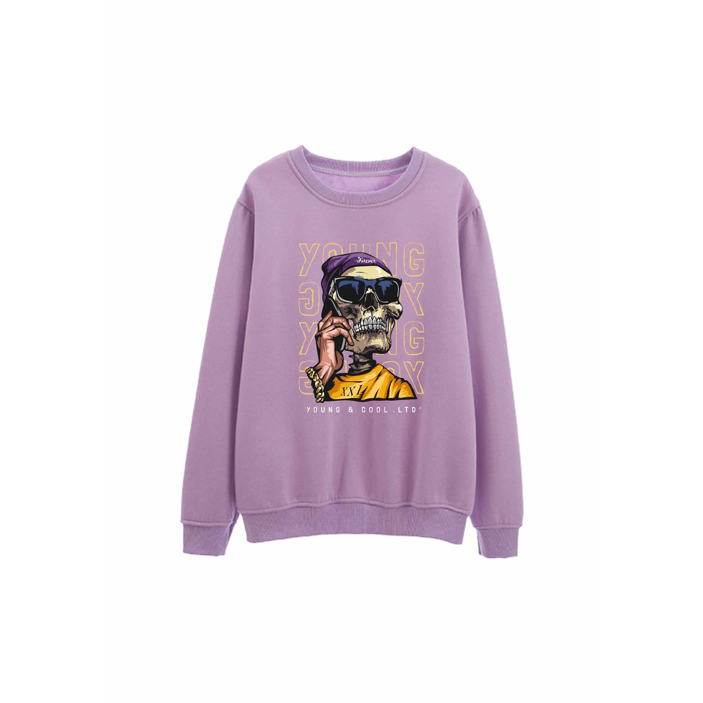 Sweater Pria Young And Cool Crewneck Pria M - XXL