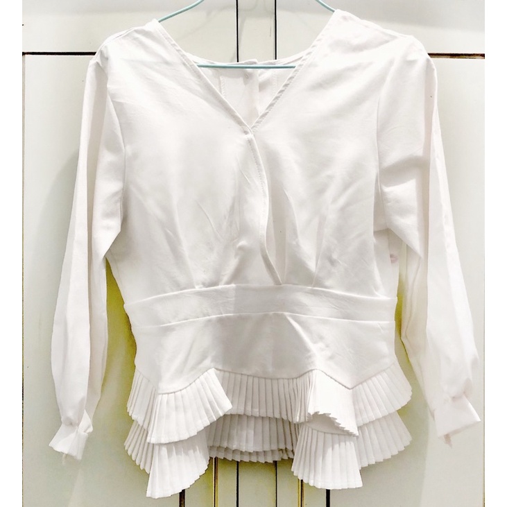 baju putih wanita / kemeja putih wanita / blouse putih wanita