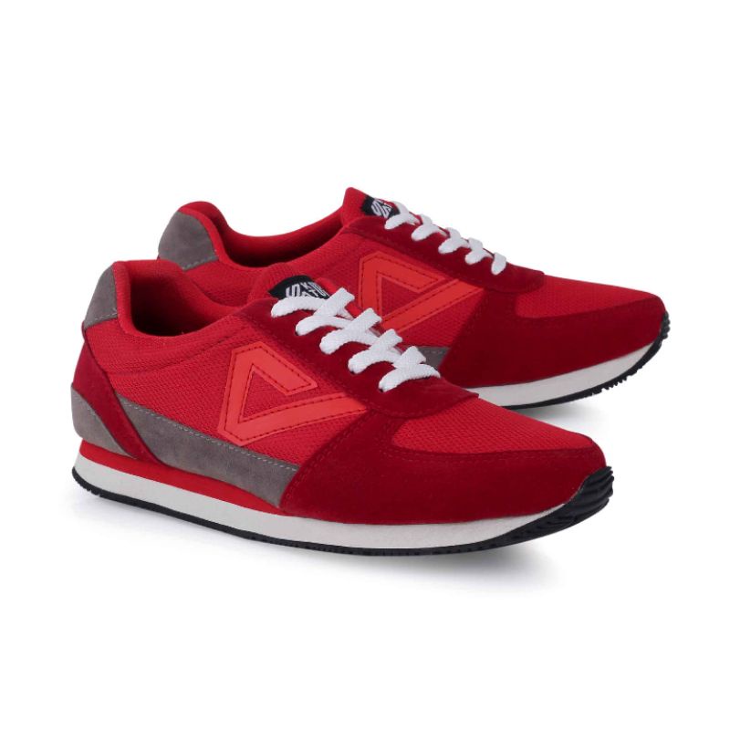 Sepatu Casual Sneakers Pria Terbaru Merah Marun | Sepatu Klasik Ringan Olahraga Anti Slip