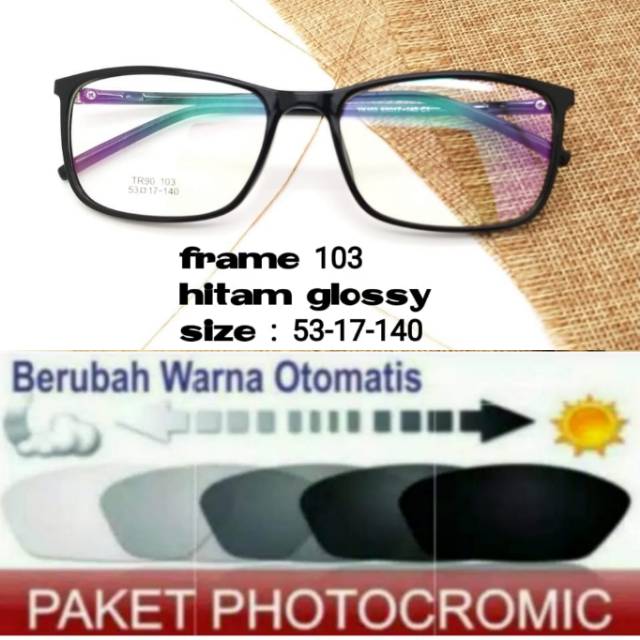 Frame Kacamata Anti Radiasi PHOTOCROMIC, Kaca mata Minus, Kacamata Plus, Kaca mata Terbaru