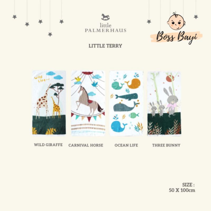 Handuk Bayi / Anak Little Terry by Little Palmerhaus 50x100-1