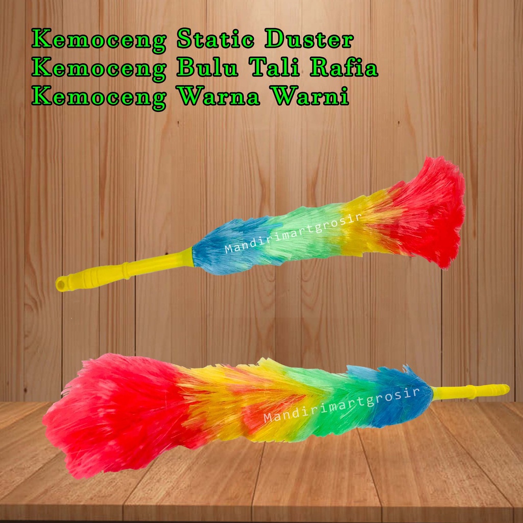 Kemoceng Bulu Warna *StaticDuster * Pembersih Debu * Uk.57x4cm