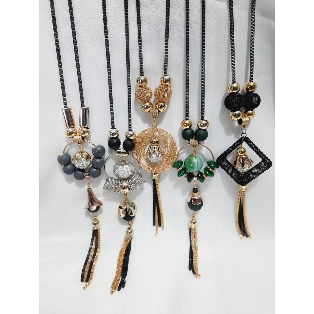 Kalung Panjang Hijab Kalung Panjang Fashion Wanita