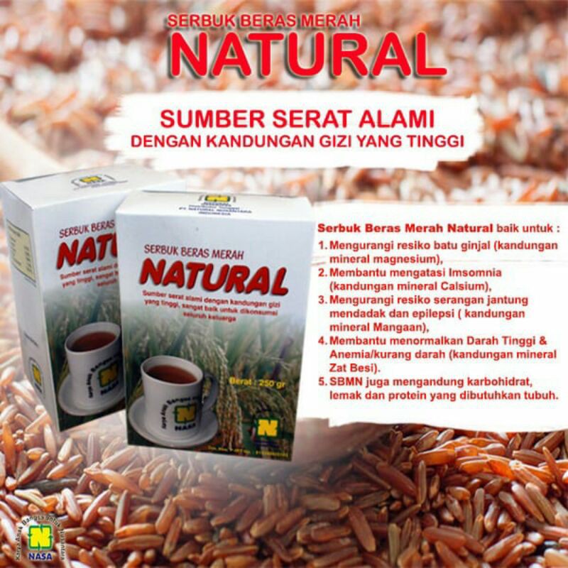 

Serbuk Beras Merah Natural Nasa (250gr)