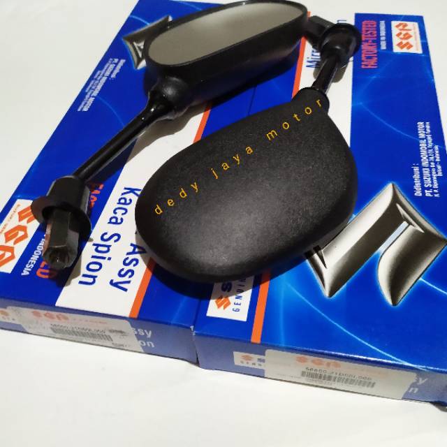 KACA SPION suzuki  satria 2tak hiu lumba, shogun 110 smash old lama spin Drat 12 original sgp 100%