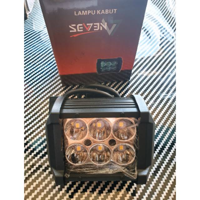 Lampu tembak led mata 6 mini cahaya putih variasi motor