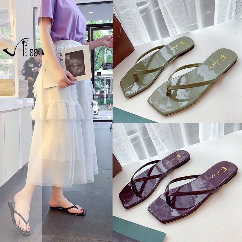 Korean Woman Flip-Flops / Sandal Flat Wanita 5043 (Size 36-40)