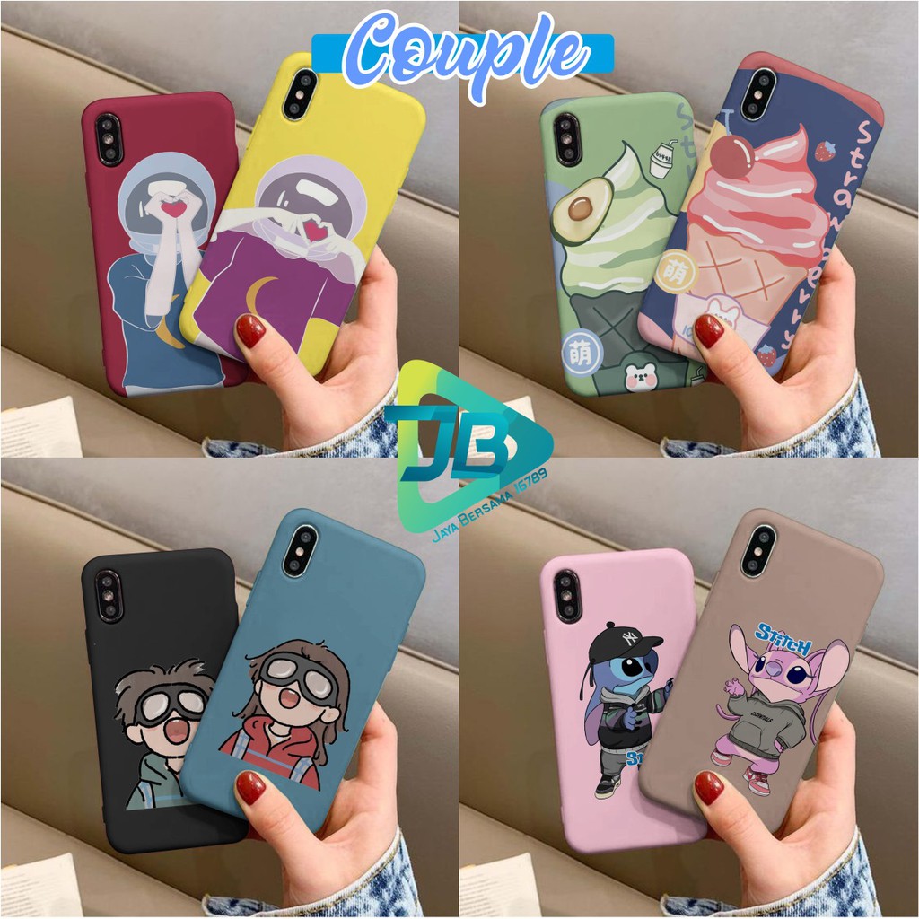SOFTCASE COUPLE OPPO VIVO XIAOMI SAMSUNG REALME IPHONE ALL TYPE JB4782