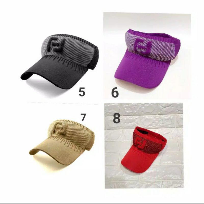 TOPI SENAM FENDI / SEPEDA / ZUMBA SPORT RAJUT IMPOR PREMIUM