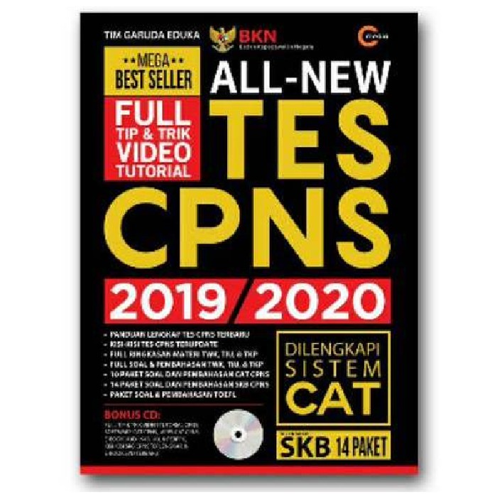 

❤BISA COD❤ BUKU All - New Test CPNS 2019/2020 Dilengkapi Sistem CAT . Revisi