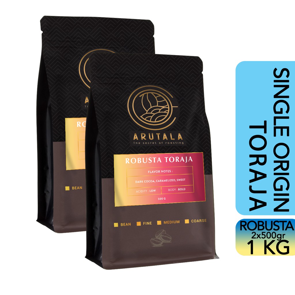 

ARUTALA Kopi Toraja Rantebua Robusta Coffee 1KG