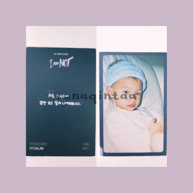 Photocard Hyunjin Childhood; I Am Not