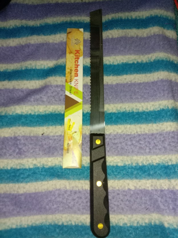 Pisau Roti / Pisau Pemotong Cake - Dua Sisi, Sisi Tajam Untuk Pemotong - Paling Tajam