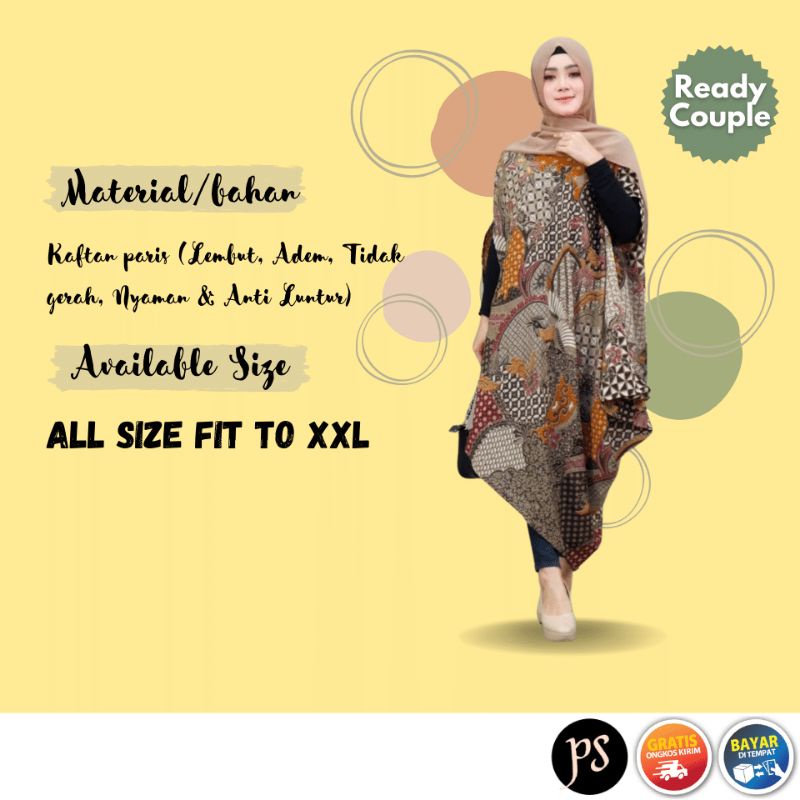 KAFTAN BATIK Wanita Premium Modern Baju Kondangan WANITA SELENA