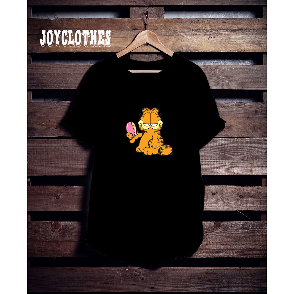 KAOS GARFIELD/ GARFIELD TSHIRT/ KAOS UNISEX/ KAOS SABLON MURAH