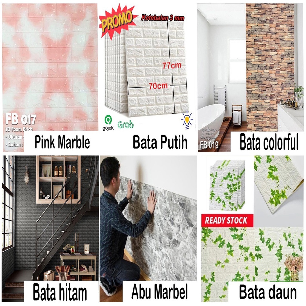 WALLPAPER FOAM BRICK/ BRICK FOAM, FOAMBRICK BATA