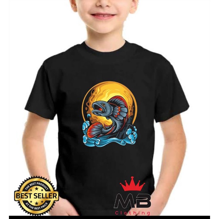 KAOS ANAK IKAN CHANA / BAJU ANAK IKAN CHANA / KAOS LAKI LAKI GAMBAR IKAN CHANA / BAJU ANAK LAKI LAKI