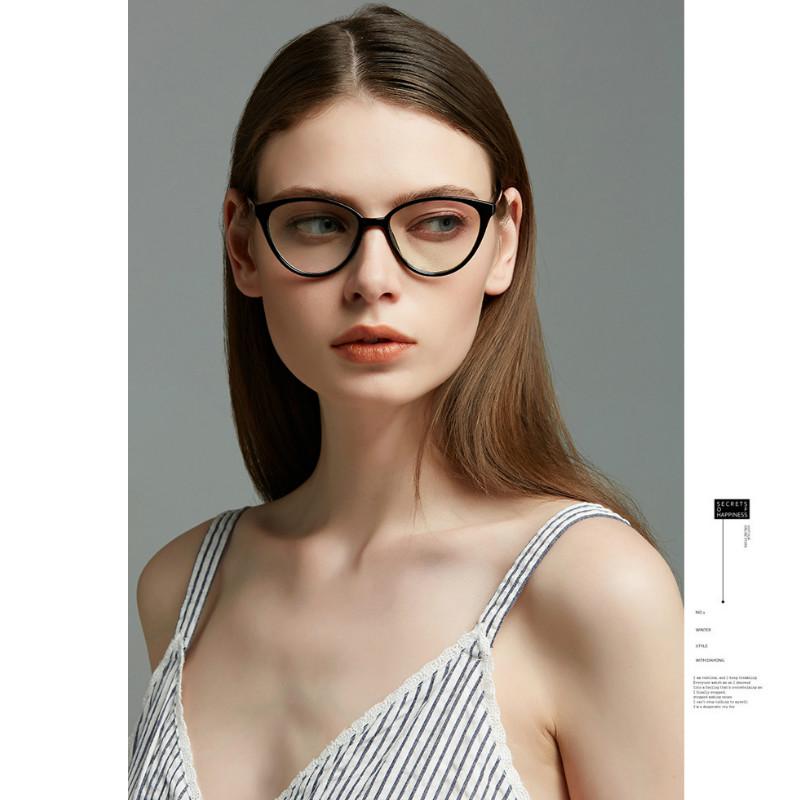 【YUZHU】COD New Fashion Retro Cat Eye Frame Kacamata untuk Wanita