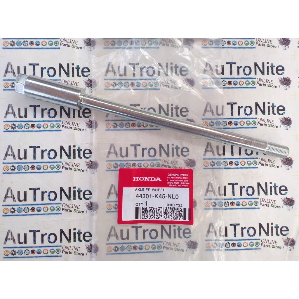 AS Roda Depan AXLE Front WHEEL 44301-K45-NL0 Original Honda CB CBR 150 R X LED Lokal USD 44301K45NL0