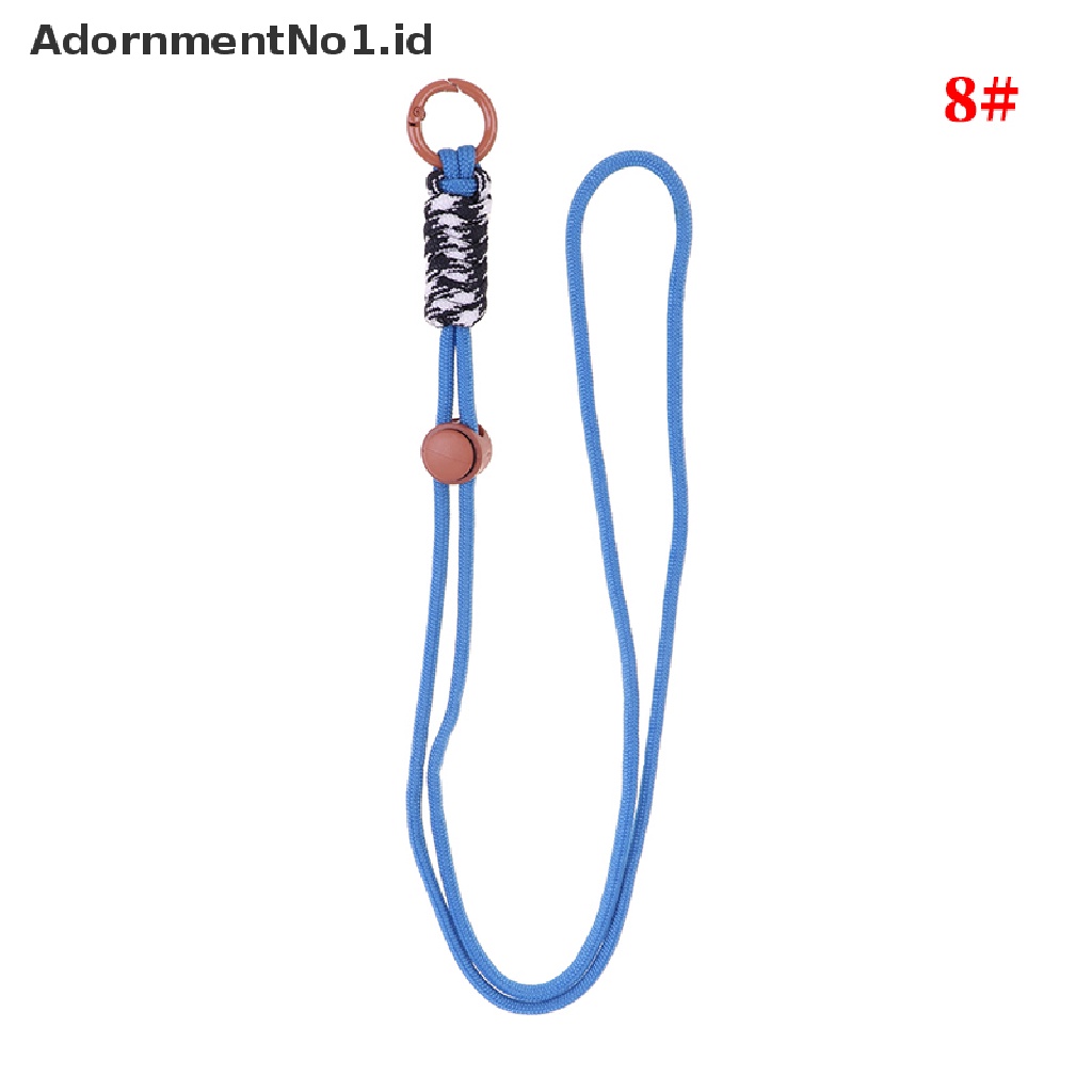 (AdornmentNo1) Tali Lanyard Motif Kepang Fluorescent Untuk Gantungan Kunci / Handphone