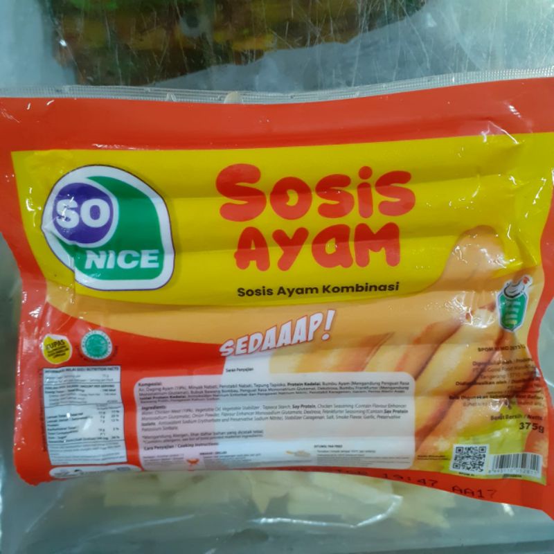 

So Nice Sosis Ayam 375 gr