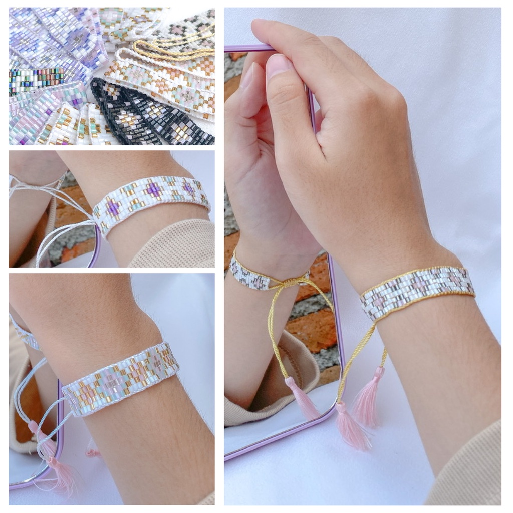 5 ROW Beads Loom [8 motif] - Gelang Tali Handmade