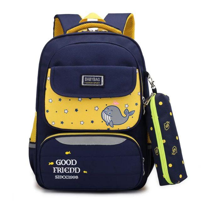 tt_Tas Ransel Anak Sekolah Karakter Fashion Kids Backpack Cute Murah Batam Tas Kanvas import-Kuning
