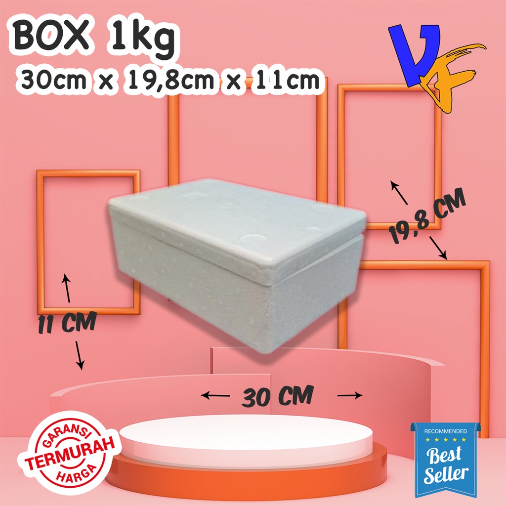 

Box Styrofoam 1kg 30 x 19,8 x 11cm Box Sterofoam Box Stereofoam Kecil