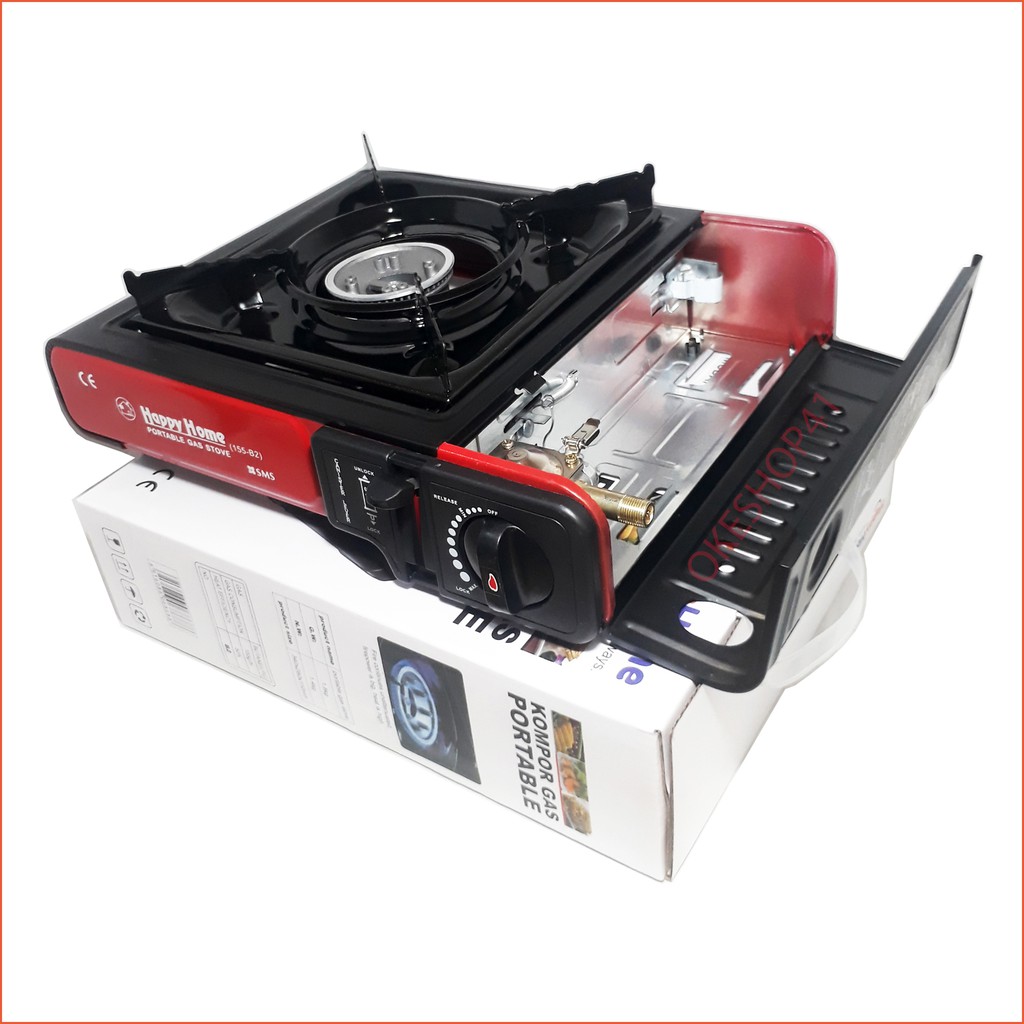 Happy HOME Kompor Portable Camping B-155 Gas Stove 2in1