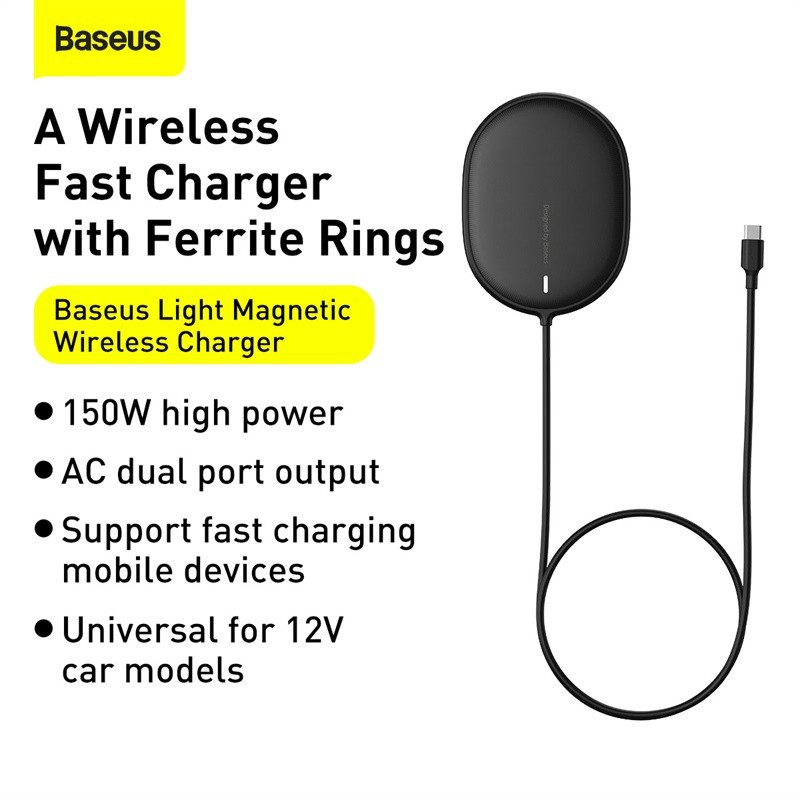 Baseus Light Magnetic Wireless Charger iPhone 12 Pro Max iP12 Mini 15W