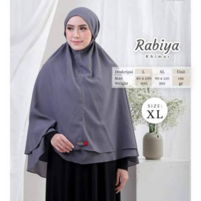 HIJAB INSTAN RABIYA KHIMAR  L &amp; XL  || YASMEERA