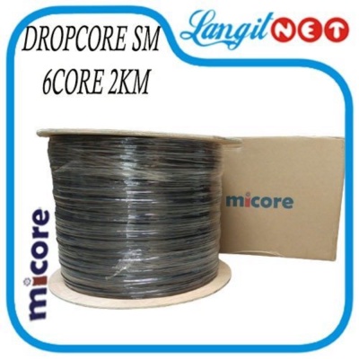 Promo MICORE CABLE FO DROPCORE SM  6CORE 2KM MC6C2K8L HIGH PROTECTION Diskon