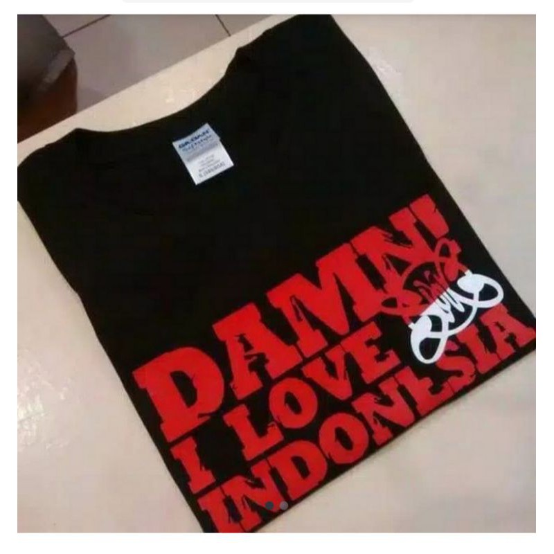 KAOS DAMN I LOVE INDONESIA SLANK KAOS LENGAN PENDEK