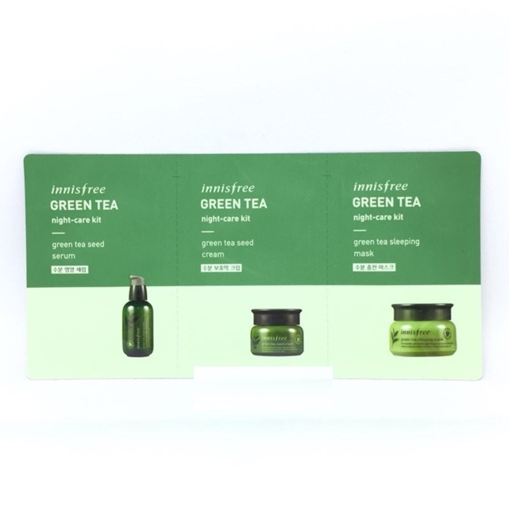Jual INNISFREE Green Tea Night Care Kit ( SAMPLE SACHET ) Shopee Indonesia